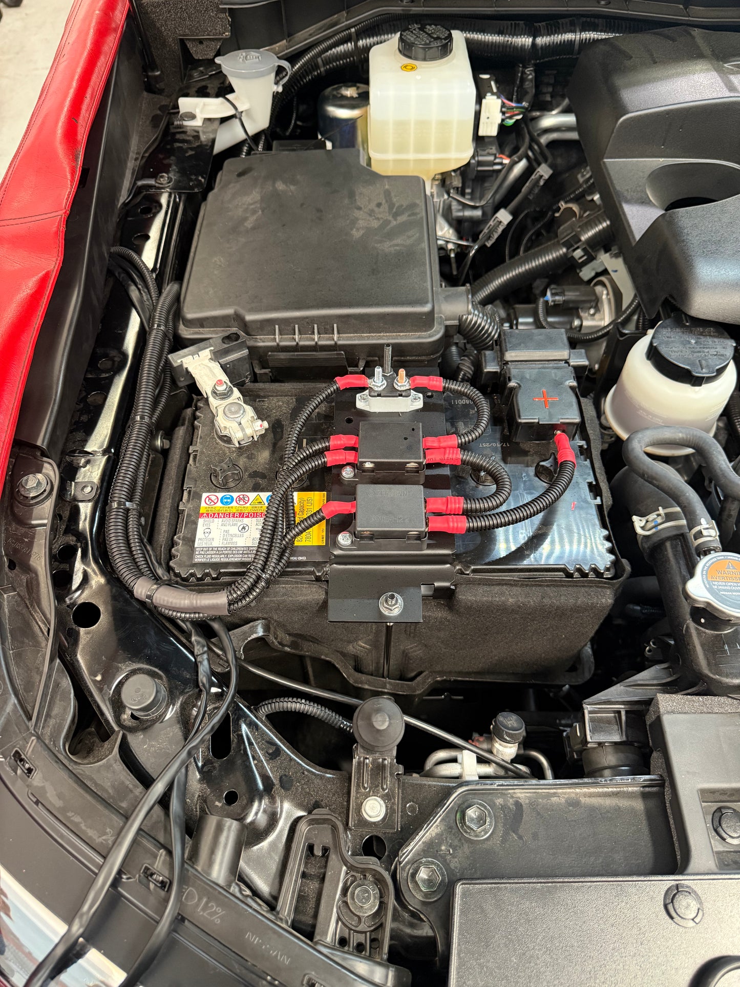 Universal Battery Tie Down with MIDI and Breaker Mounts