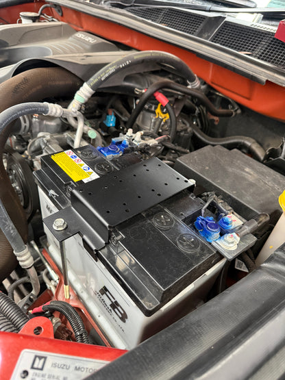 D-MAX Battery Tie Down with MIDI and Breaker Mounts